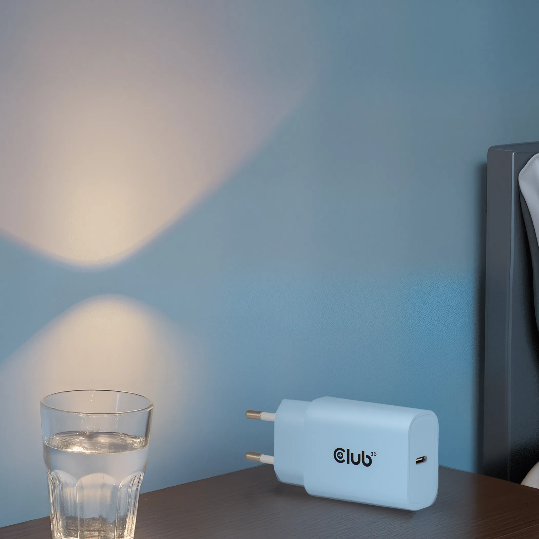 Club 3D CAC-3022 - 30 W USB-C-str&ouml;madapter, bl&aring;