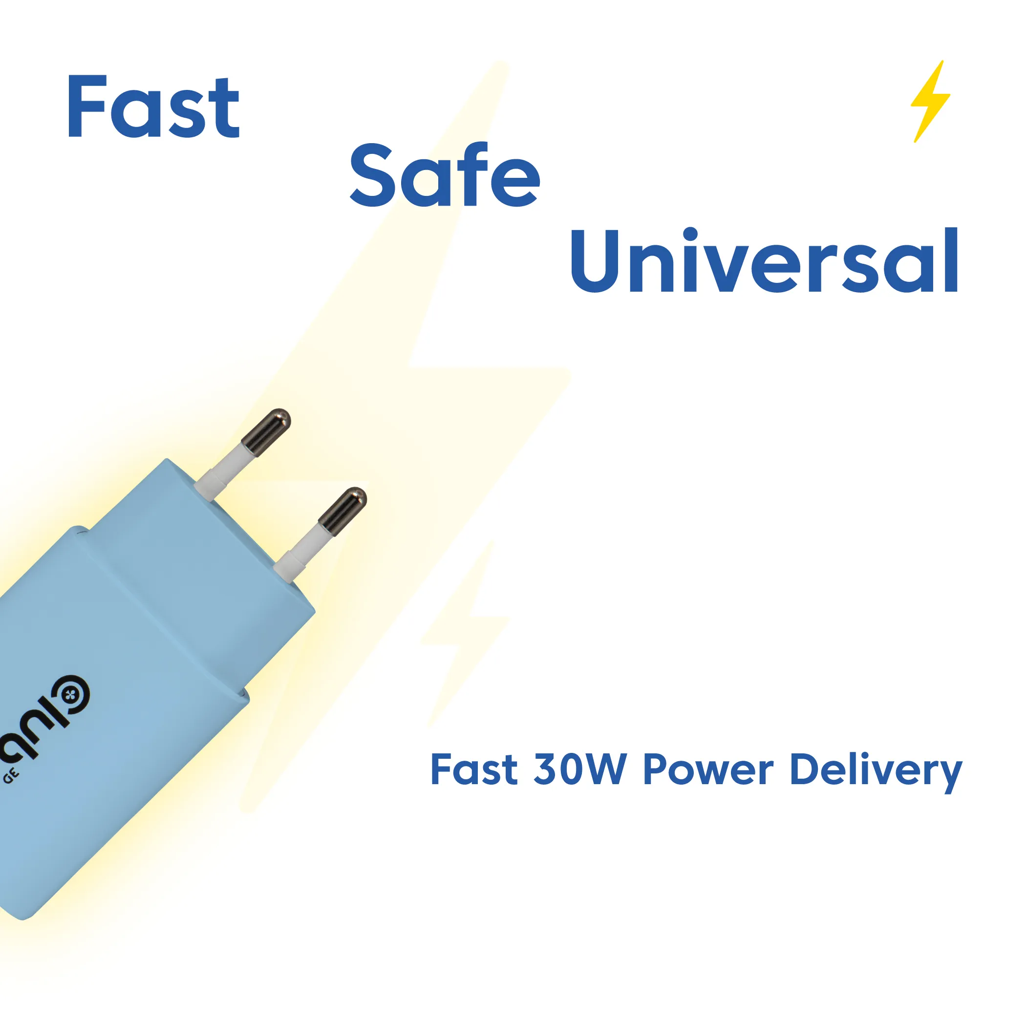 Club 3D CAC-3022 - 30 W USB-C-str&ouml;madapter, bl&aring;