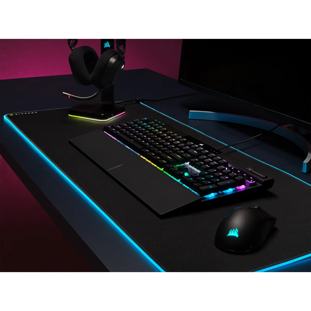 CORSAIR K70 RGB PRO Mechanical Gaming Keyboard, CHERRY MX SPEED, Black