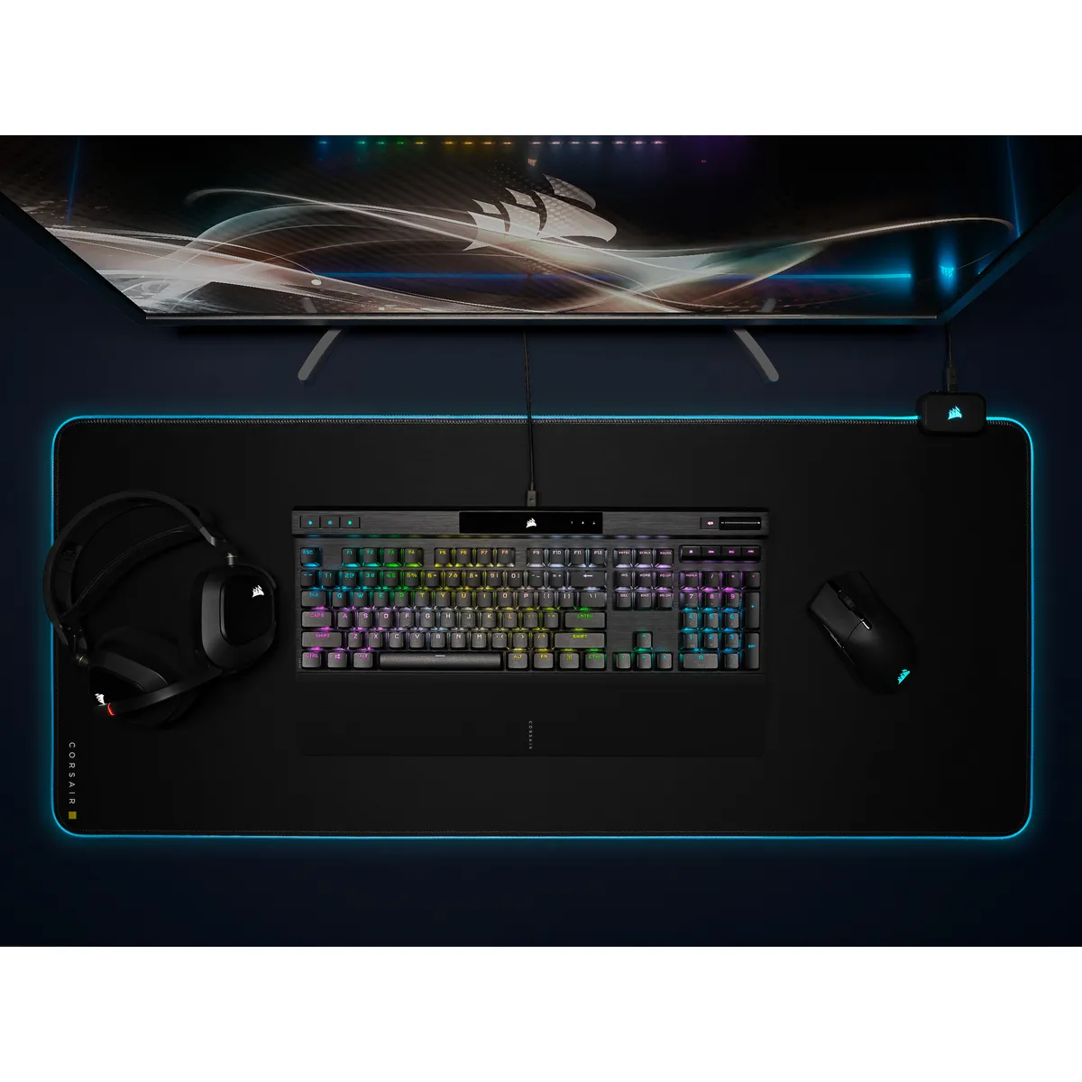 CORSAIR K70 RGB PRO Mechanical Gaming Keyboard, CHERRY MX SPEED, Black