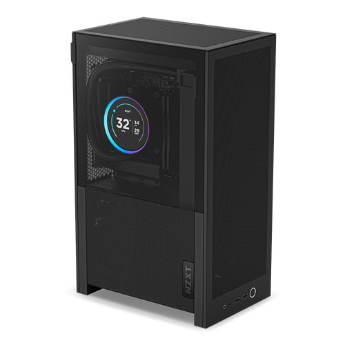 NZXT H2 Flow (2026) -mini-ITX-kotelo ikkunalla, musta