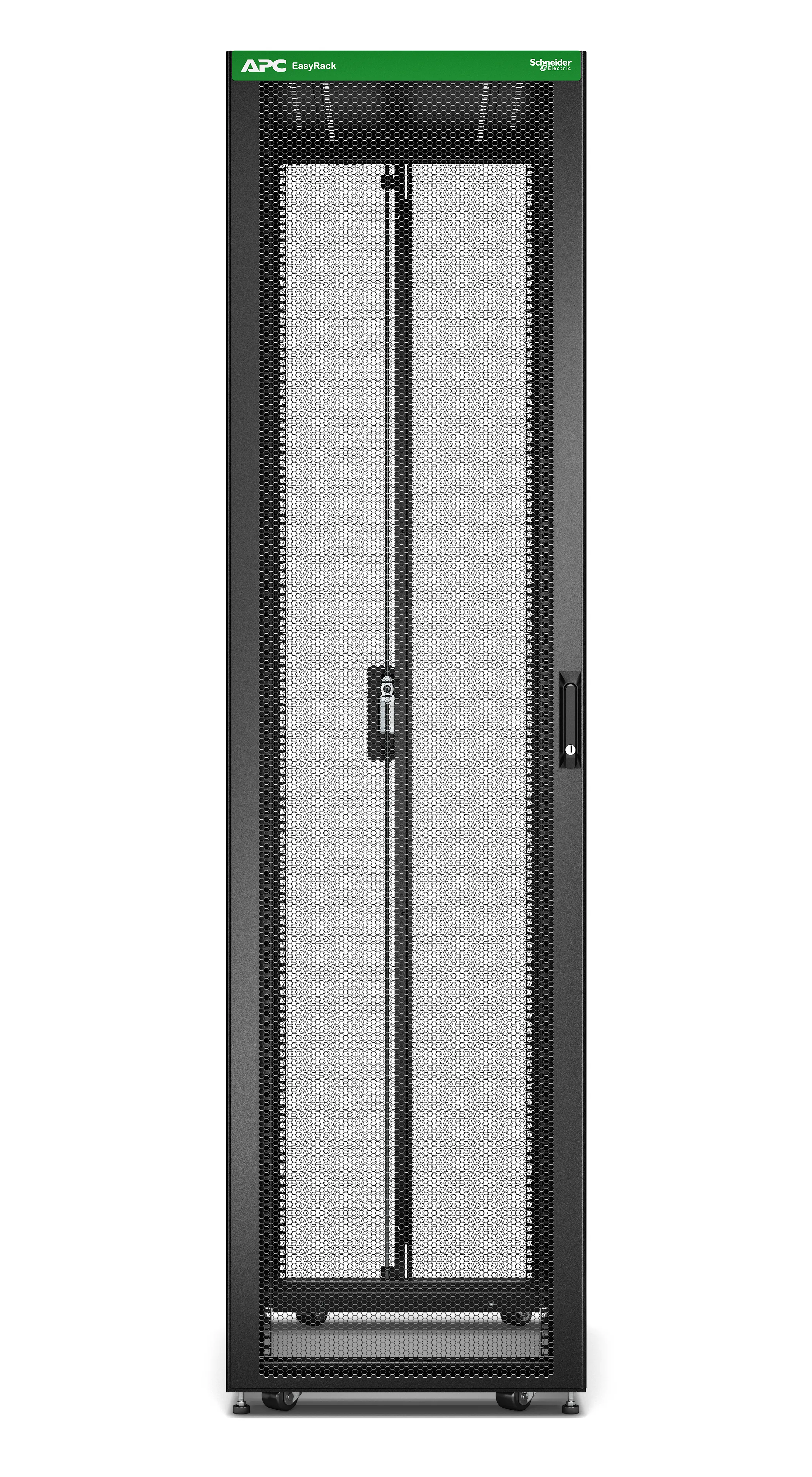 APC Easy Rack 48Ux600x1200 with Roof castors feet and 4 Brackets No Side panels Bottom black