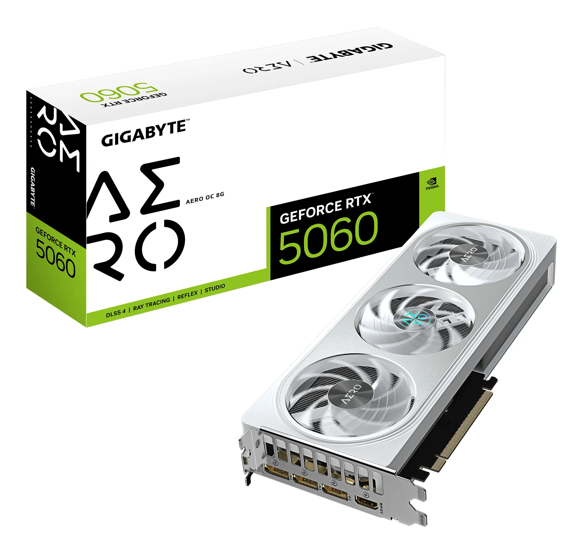 Gigabyte GeForce RTX 5060 Aero OC 8G -näytönohjain