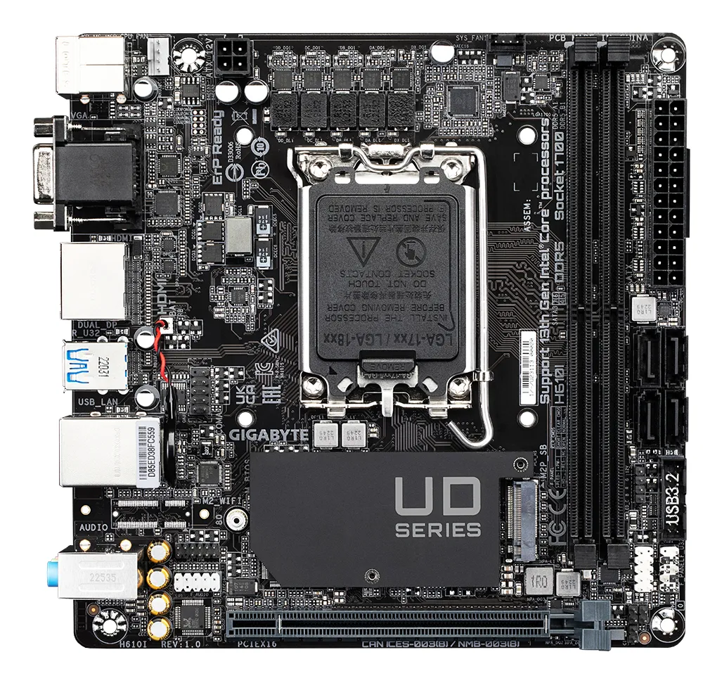 Gigabyte H610I H610,S1700,mITX,DDR5