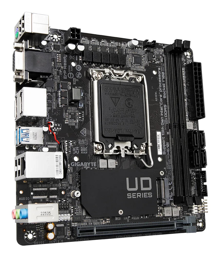 Gigabyte H610I H610,S1700,mITX,DDR5