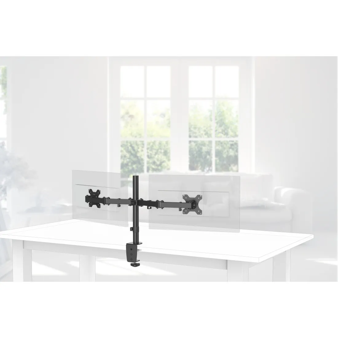 Hama Work Out Twin - skrivbordsfäste, svart, 13"-32" ,10 kg Hama Work Out Twin - skrivbordsfäste, svart, 13"-32" ,10 kg