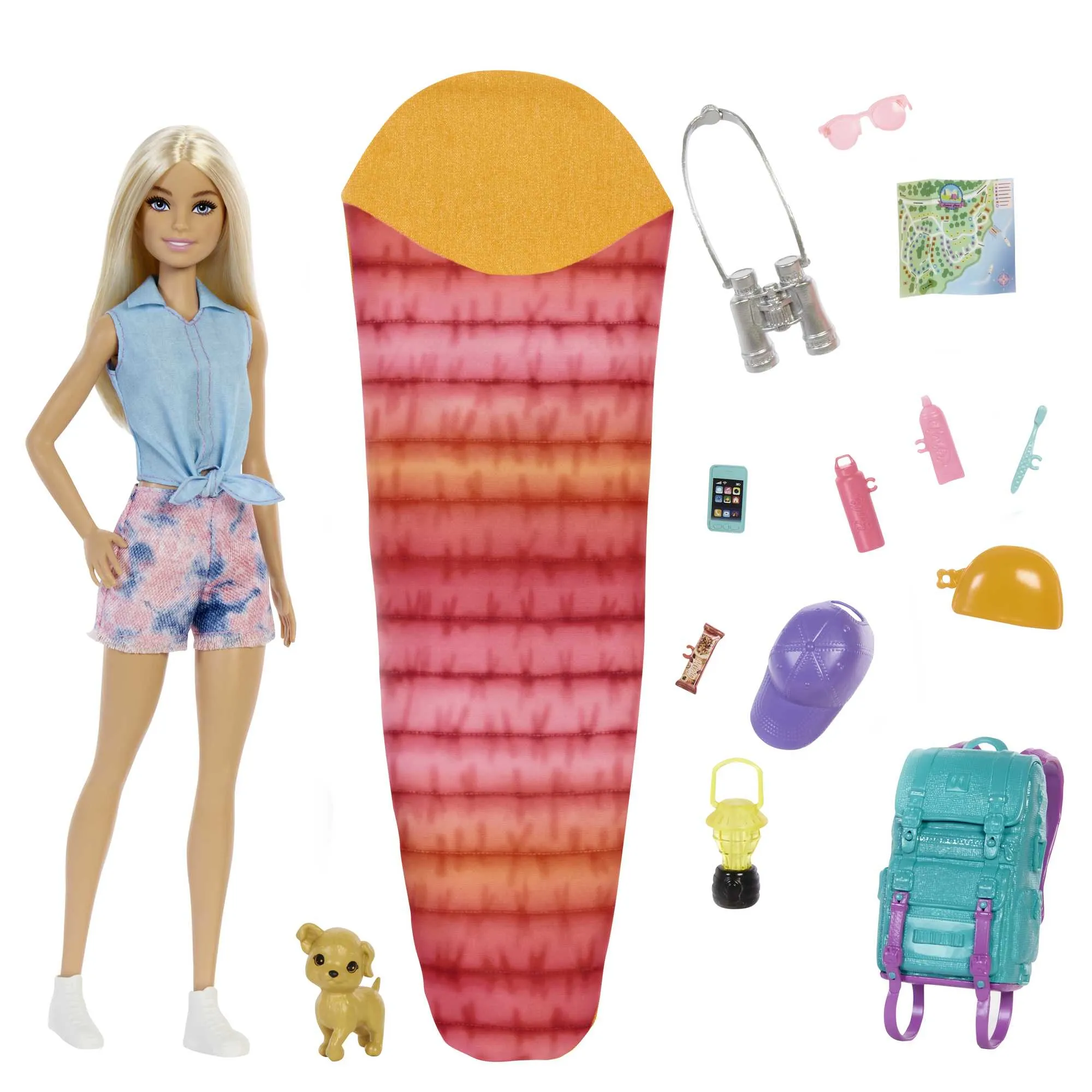 Barbie It takes two! Camping playset - Malibu doll, puppy and accessories