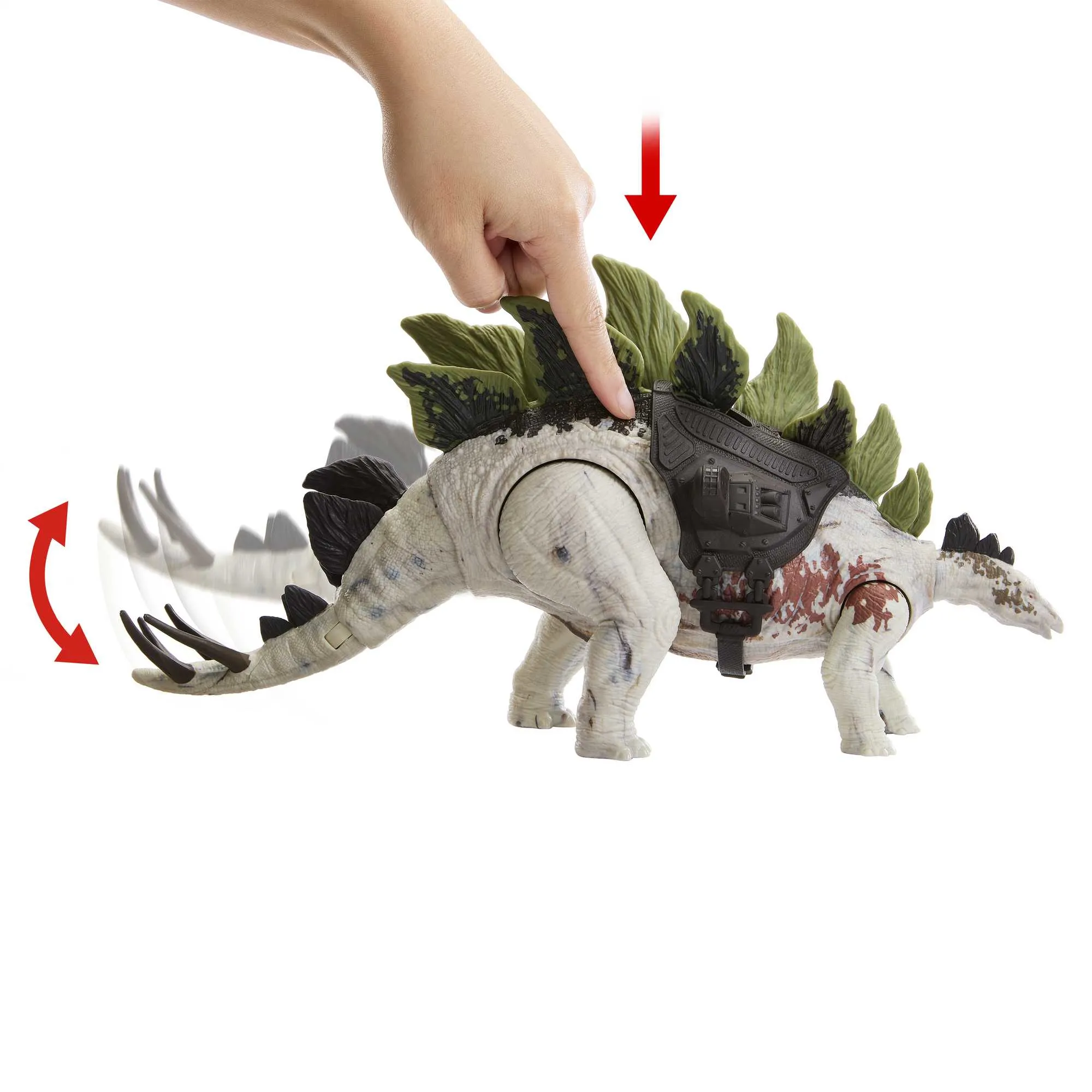 Mattel Jurassic World New Large Trackers Stegosaurus Toy Figure