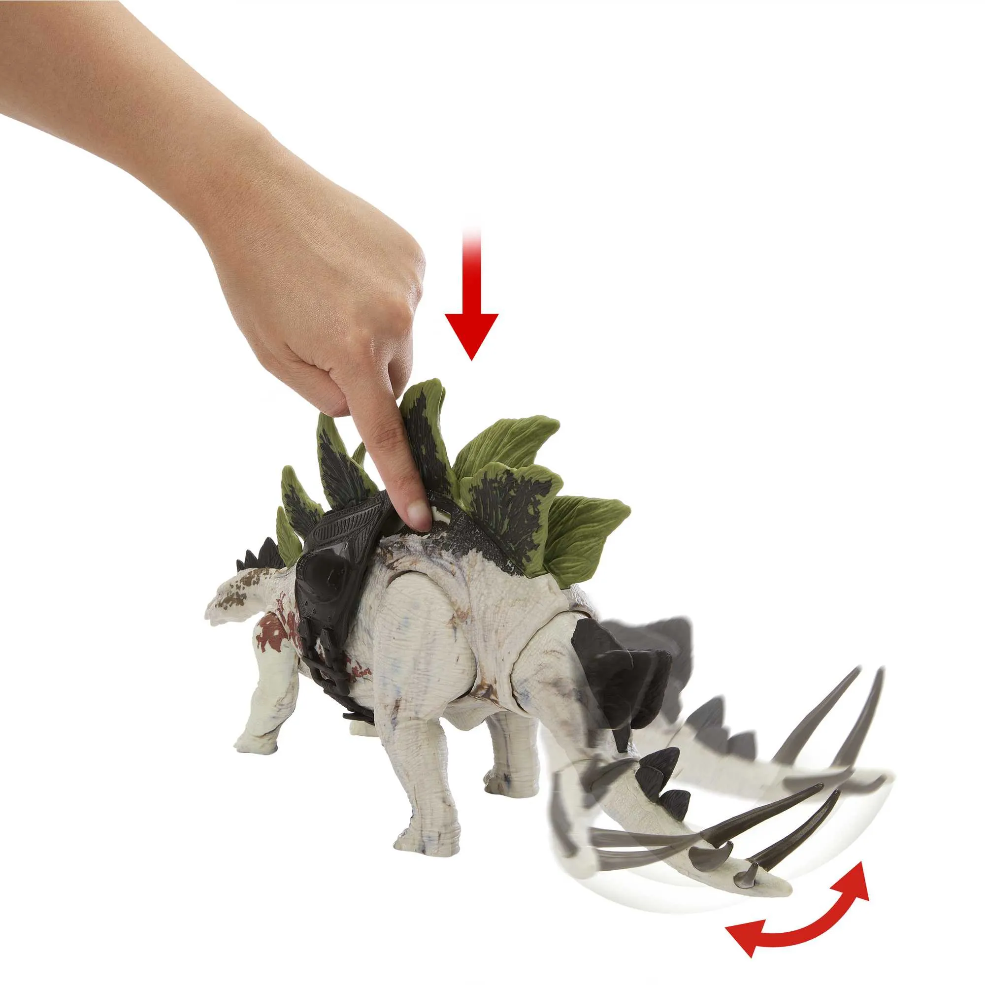 Mattel Jurassic World New Large Trackers Stegosaurus Toy Figure