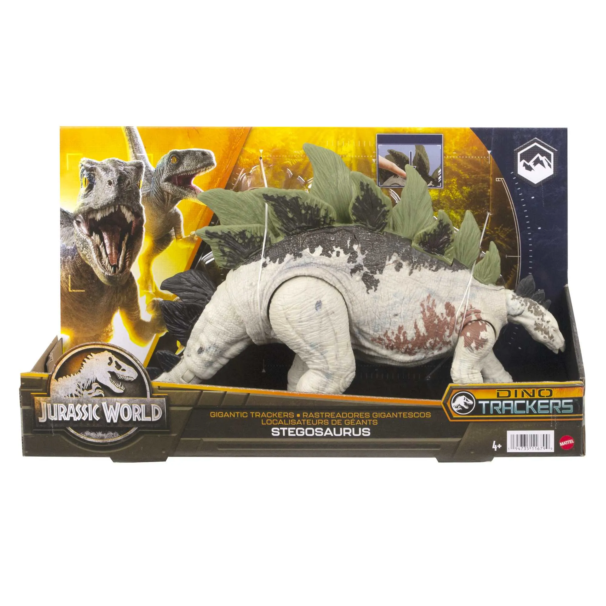 Mattel Jurassic World New Large Trackers Stegosaurus Toy Figure