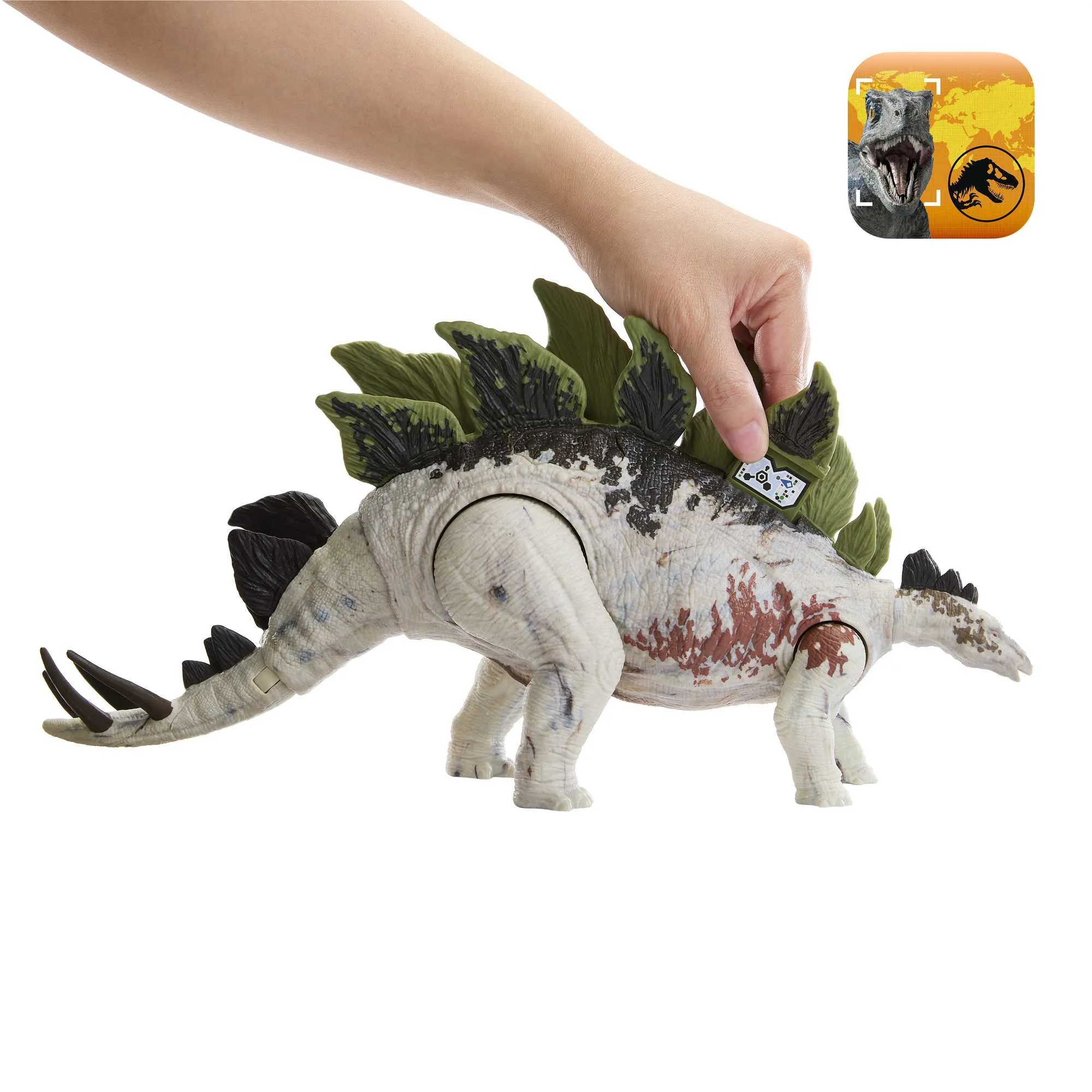 Mattel Jurassic World New Large Trackers Stegosaurus Toy Figure