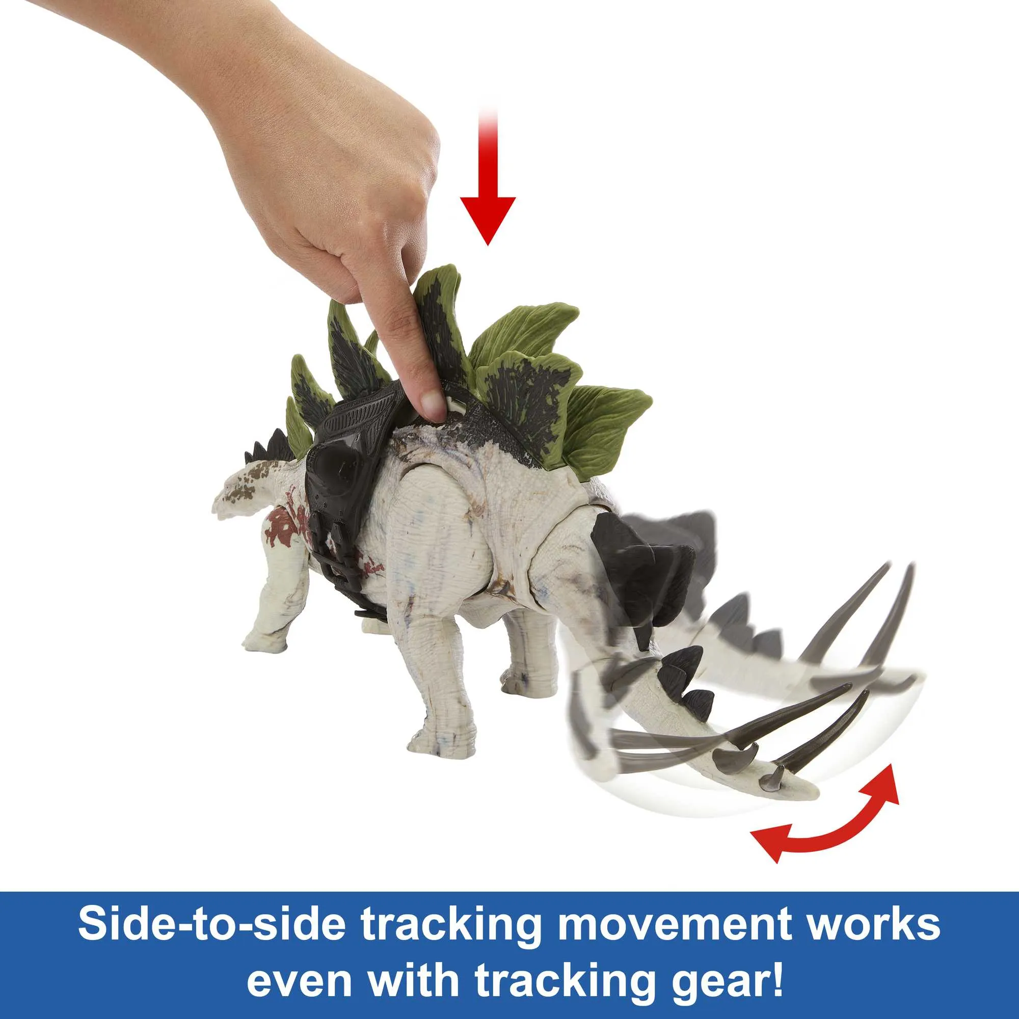 Mattel Jurassic World New Large Trackers Stegosaurus Toy Figure