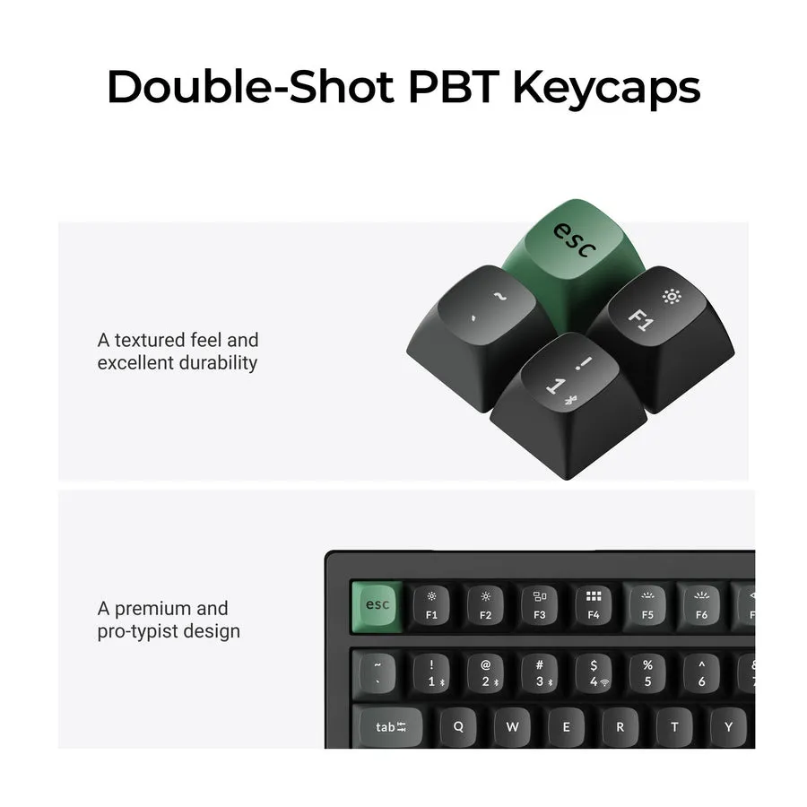 Keychron K4 Ultra 8K tr&aring;dl&ouml;st mekaniskt speltangentbord, Apex Red, svart