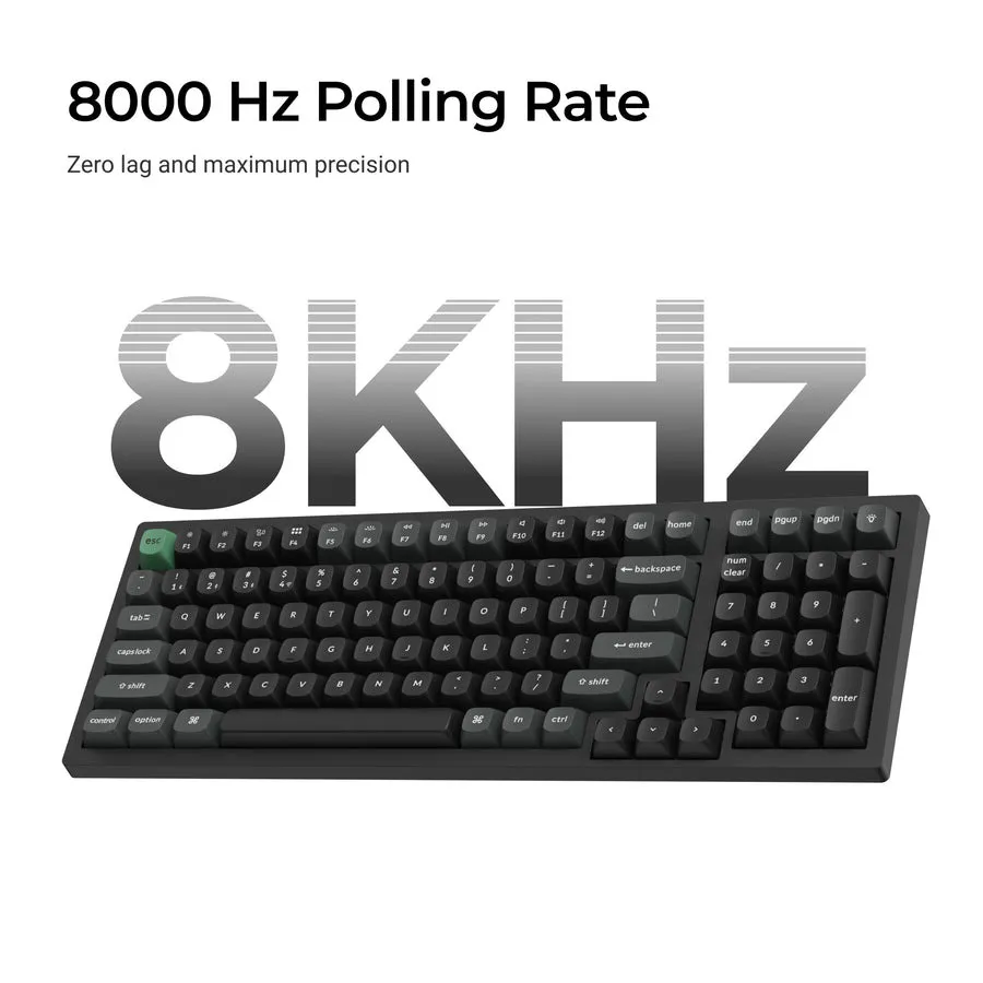 Keychron K4 Ultra 8K tr&aring;dl&ouml;st mekaniskt speltangentbord, Apex Red, svart