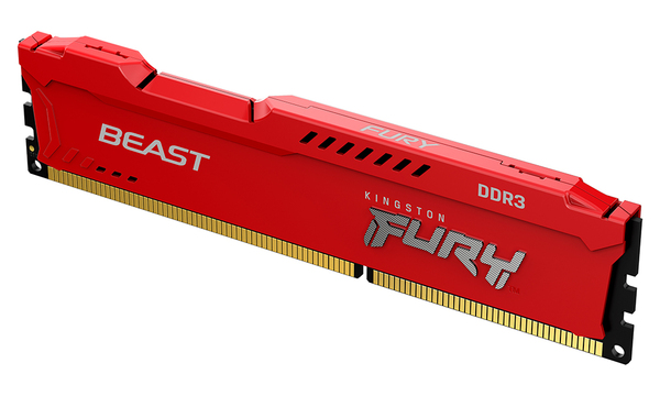 Kingston 4 GB (1 x 4 GB) Fury Beast, DDR3 1600MHz, CL10 - minne, R&ouml;d