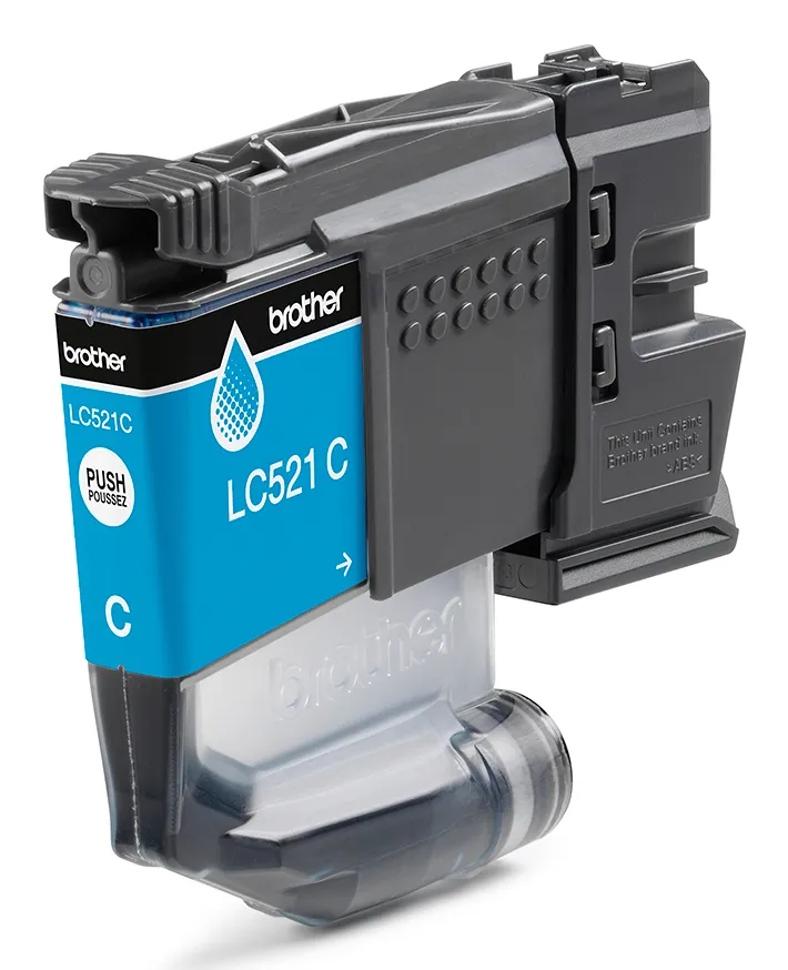 Brother LC521C Genuine Brother Ink Cartridge - Cyan - toner cartridge, Cyan