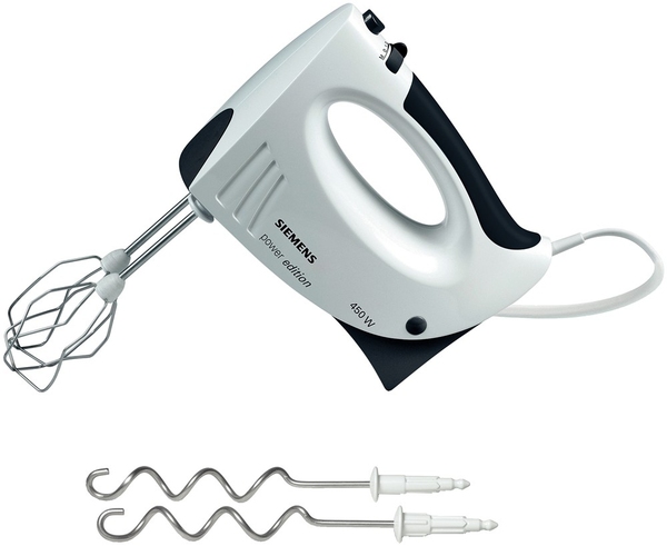 Siemens MQ955PE - h&aring;ndmixer - hvid/ant