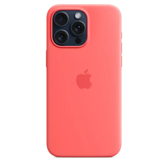 Apple iPhone 15 Pro Max, MagSafe - silicone case, Guava