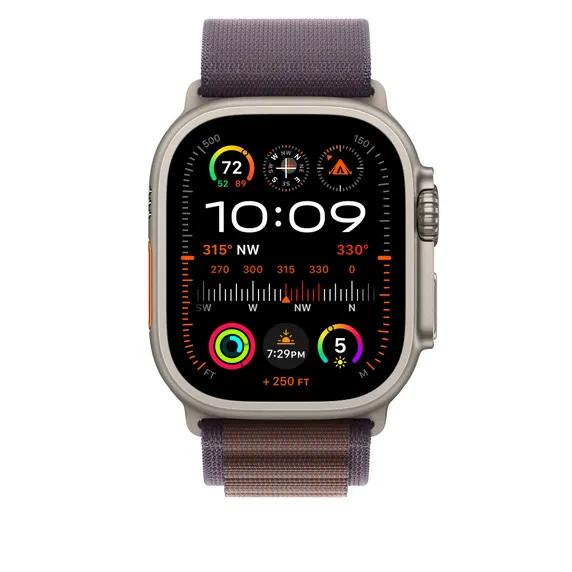 Apple Watch 49 mm Alpine-ranneke, Indigo (Suuri)
