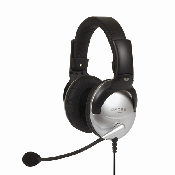 Koss SB45 - Headset, musta/hopea