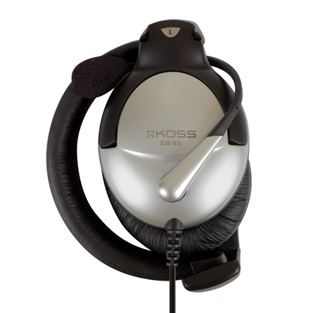 Koss SB45 - Headset, musta/hopea