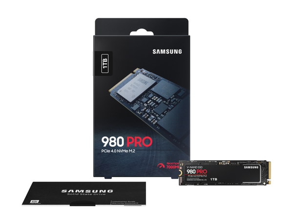 Samsung 980 PRO 1 Tt, PCIe 4.0, M.2 -SSD-levy