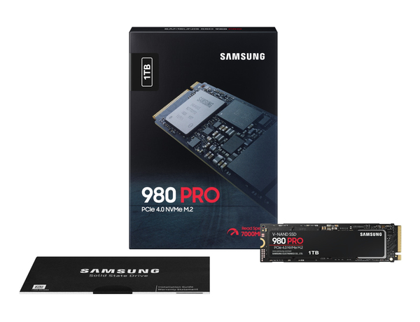 Samsung 980 PRO 1 Tt, PCIe 4.0, M.2 -SSD-levy