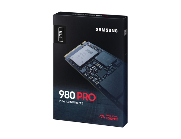 Samsung 980 PRO 1 Tt, PCIe 4.0, M.2 -SSD-levy