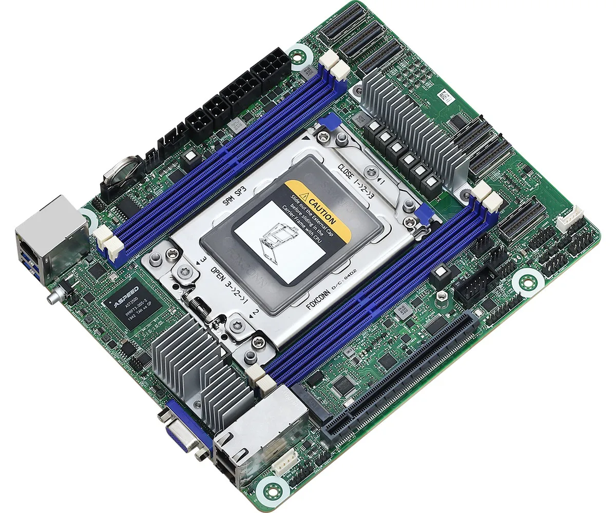 ASRock Rack ROMED4ID-2T SP3 Deep mini-ITX Motherboard