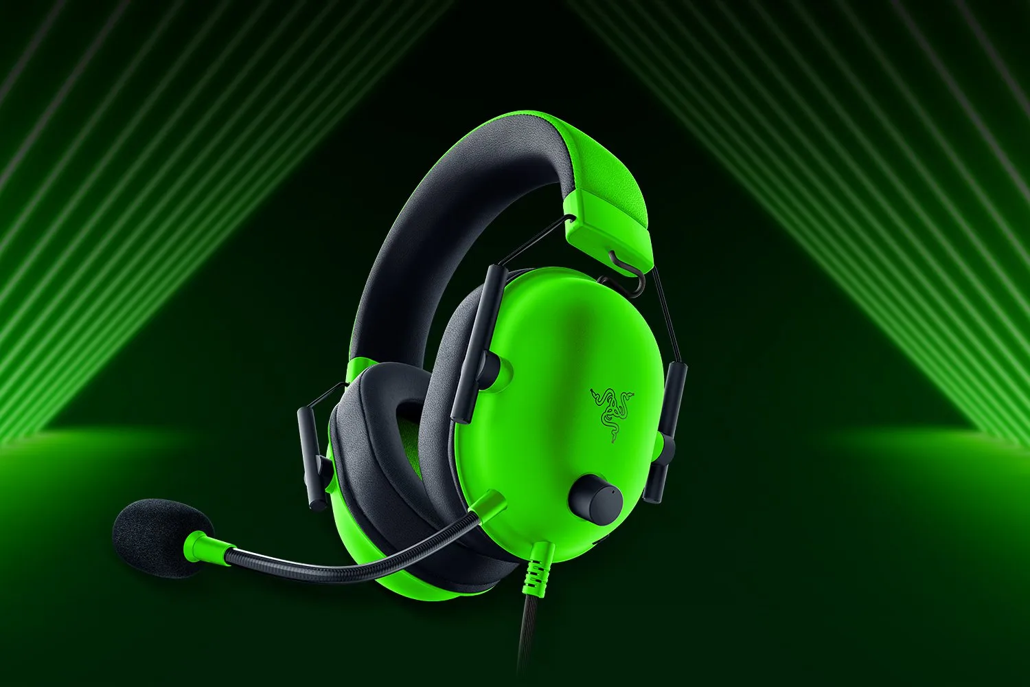 Razer BlackShark V2 X - gaming headset, green