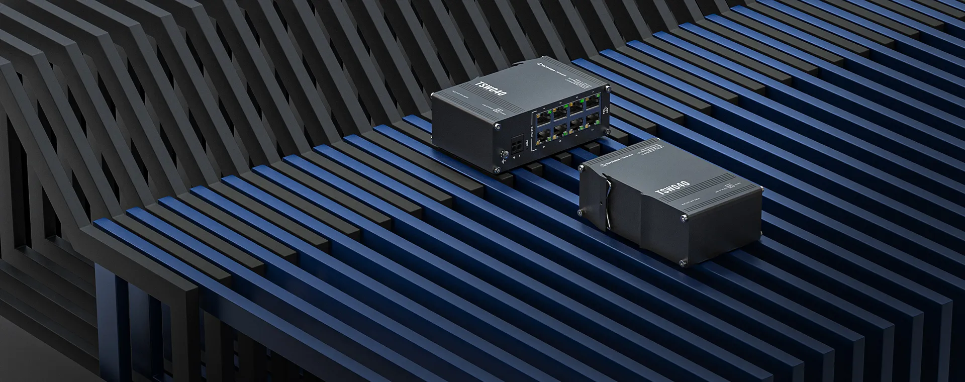 Teltonika TSW040 PoE+ switch x8 ethernet, integrated DIN Rail - switch