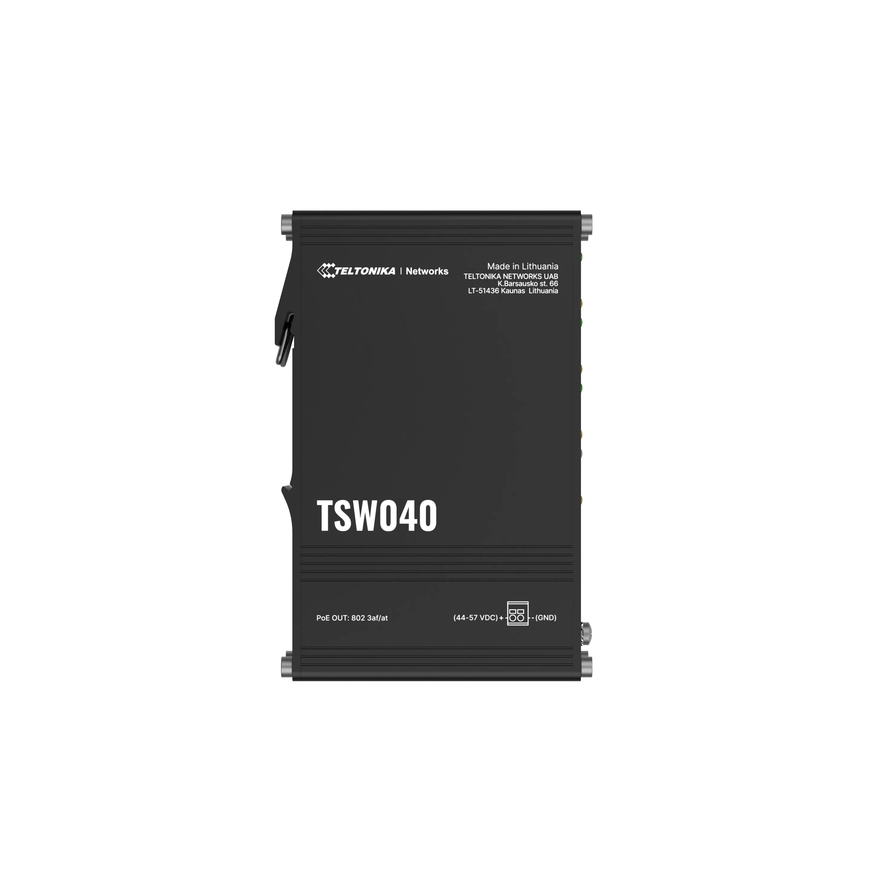 Teltonika TSW040 PoE+ switch x8 ethernet, integrated DIN Rail - switch