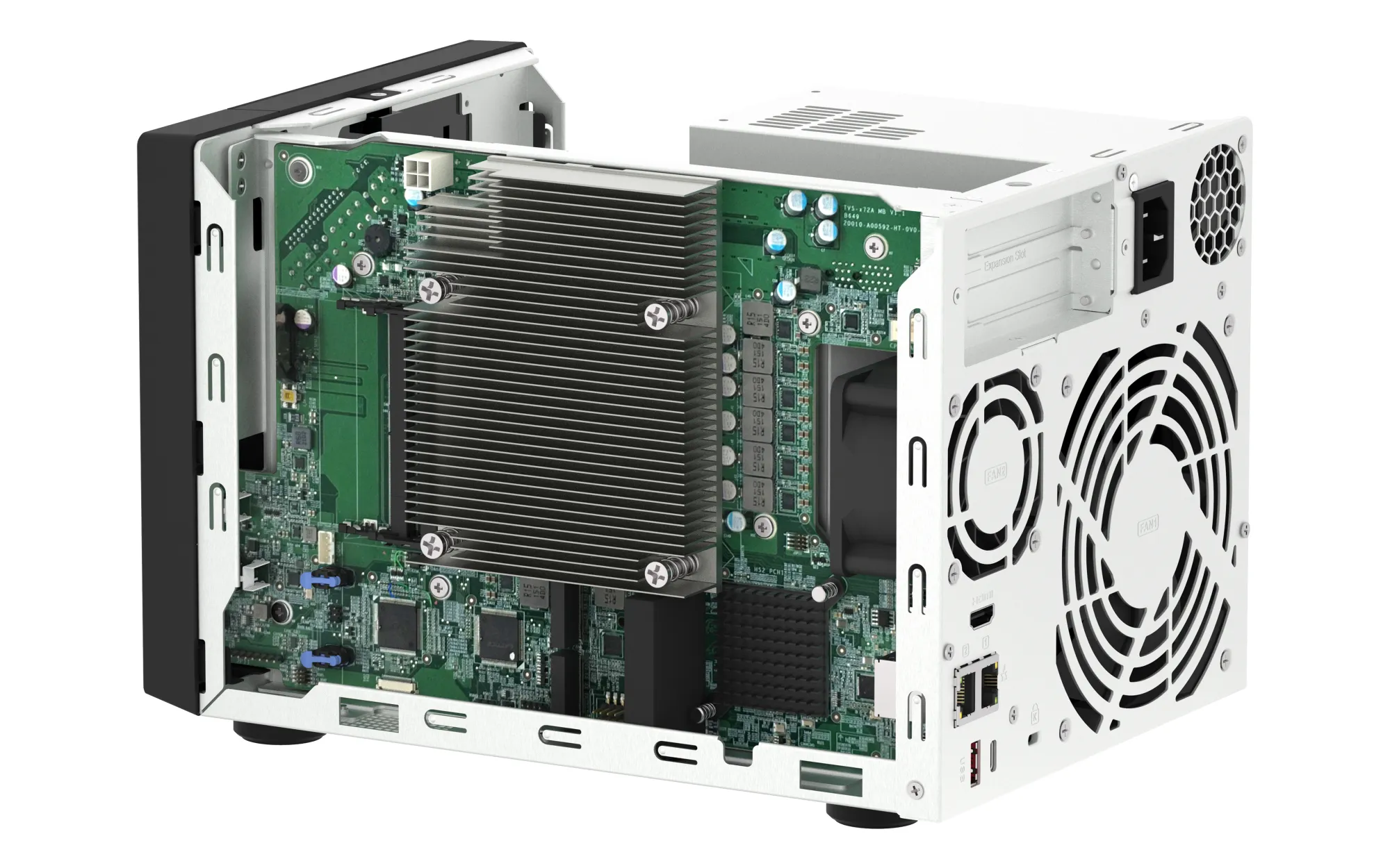 QNAP TVS-H474-I3-8G - N&auml;tverkslagring, Svart