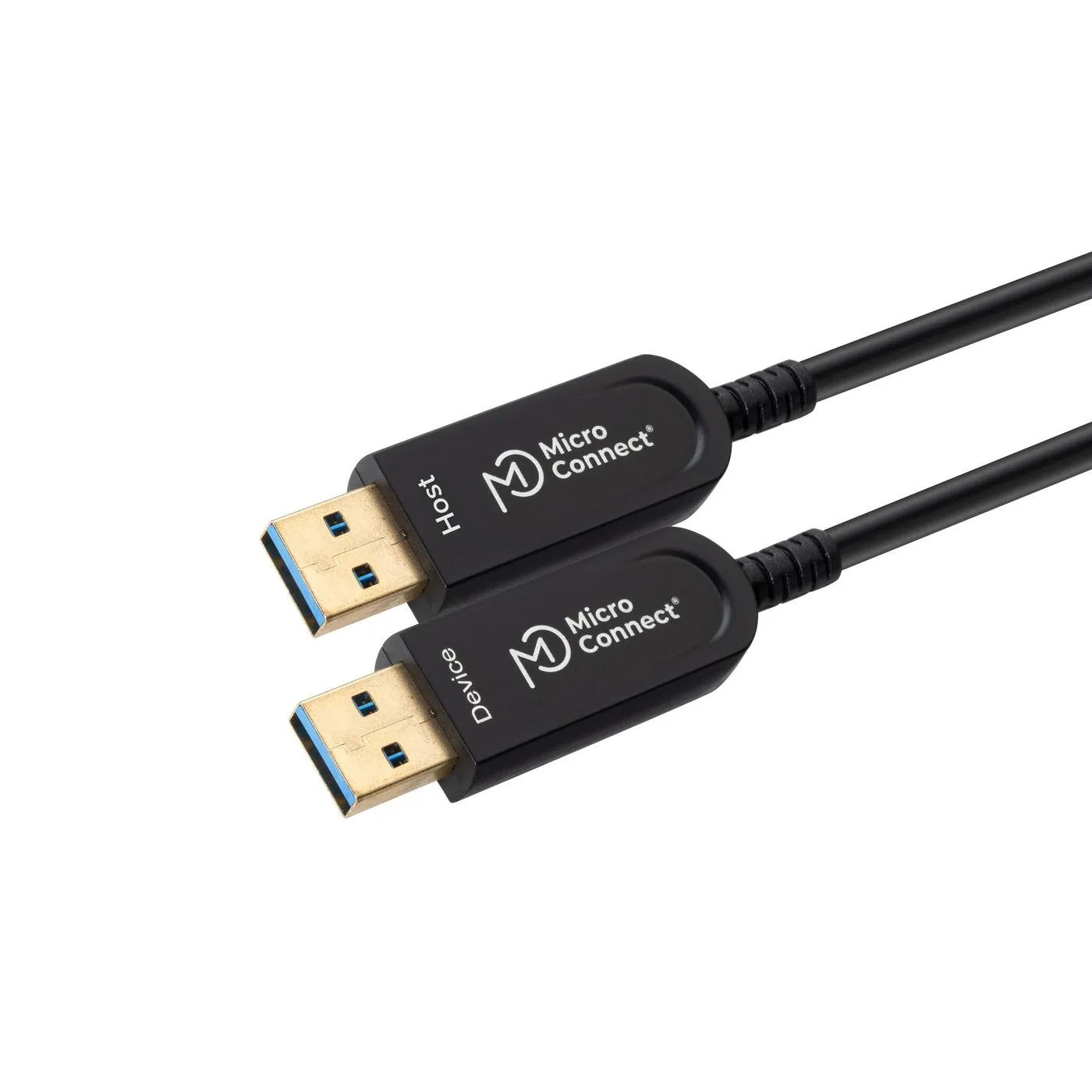 MicroConnect Premium Optic MC-USB3.0AA20BOP USB-A 3.0 aktiivinen optinen -kaapeli, 20 m, musta