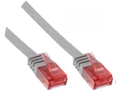 MicroConnect Cat6 U/UTP Flat - network cable, 2 m, Grey