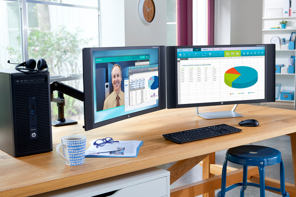 HP EliteDesk 705 G3 SFF Ryzen5 Pro 1500 8GB 256GB SSD W10PRO64 DVD-WR AMD R7 430 2GB W3/3/3