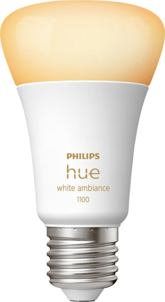 Philips Hue White Ambiance, E27, A60, 1100 lumen - smart ljusk&auml;lla