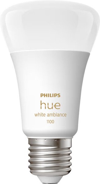 Philips Hue White Ambiance, E27, A60, 1100 lumen - smart ljusk&auml;lla