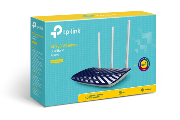 TP-LINK ARCHER C20 AC750 DB WIFI ROUTER