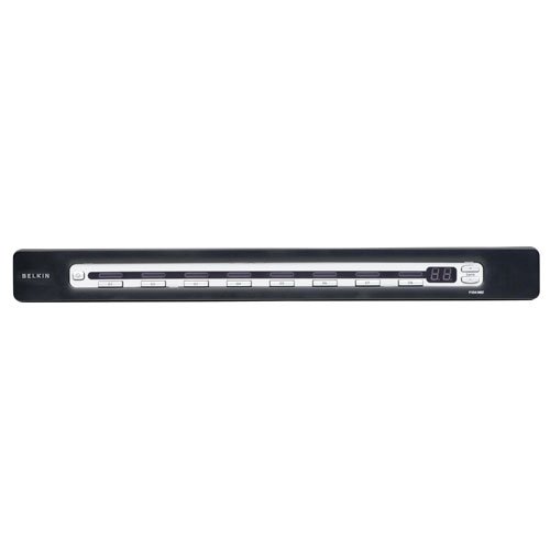 Belkin OmniView PRO3 USB &amp; PS/2 8-Port KVM Switch - KVM kytkin - PS/2 - 8 x KVM port(s) - ty&ouml;p&ouml;yt&auml; malleihin Belkin OmniView Dual-Rail LCD Console
