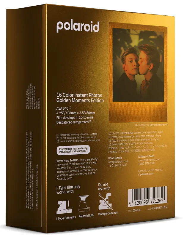 POLAROID Color Film for i-Type Golden Moments 2-pack