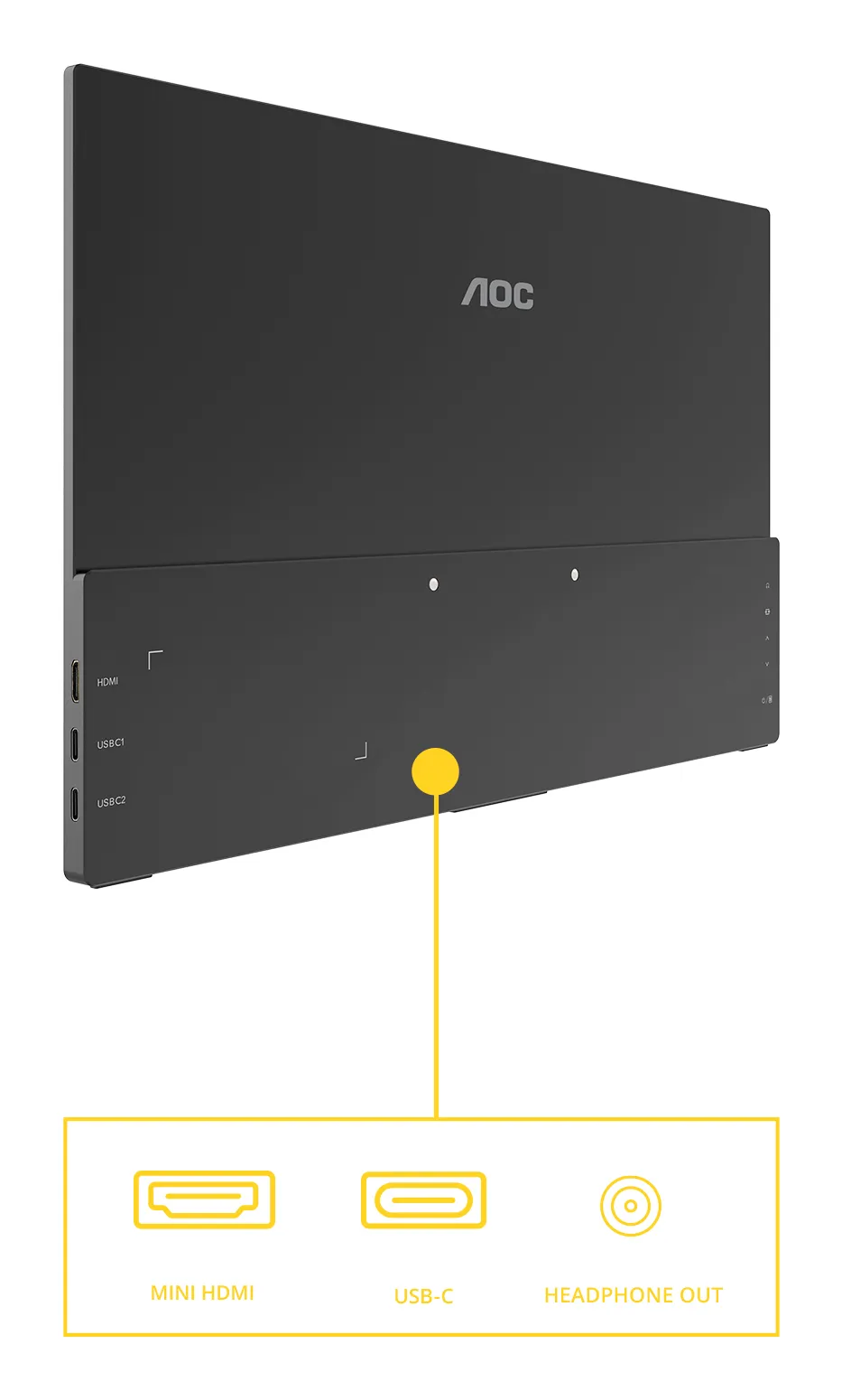 AOC 16T20E2 15.6" Full HD, IPS Portable Monitor