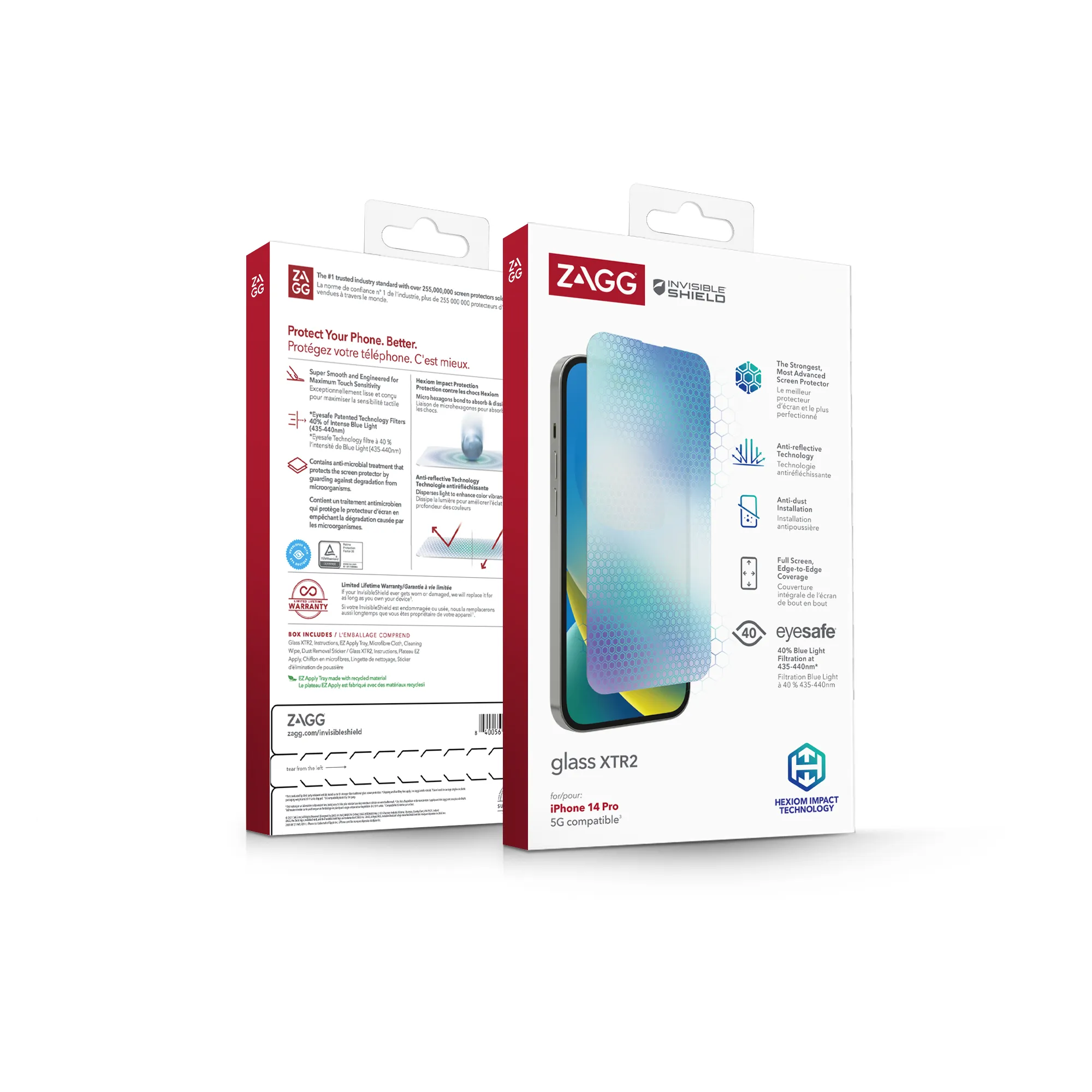 Zagg Glass XTR2, iPhone 14 Pro - Screen Glass