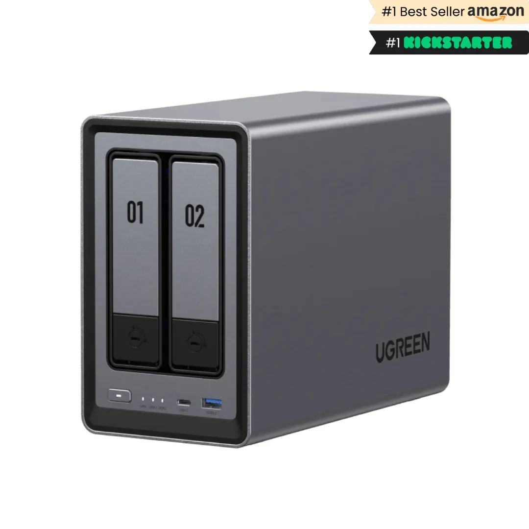 UGREEN NASync DXP2800 - 2-facks NAS-server, Svart
