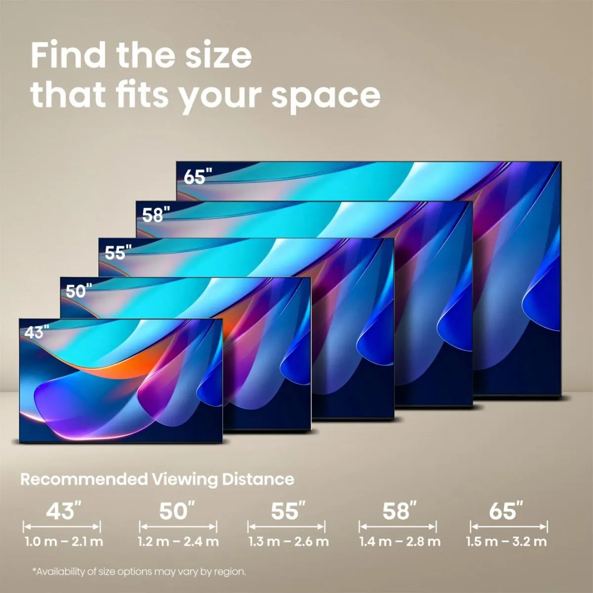 Hisense A6S 50" 4K DLED VIDAA TV, 60 Hz, HDR10, HDR10+, HLG, Dolby Vision