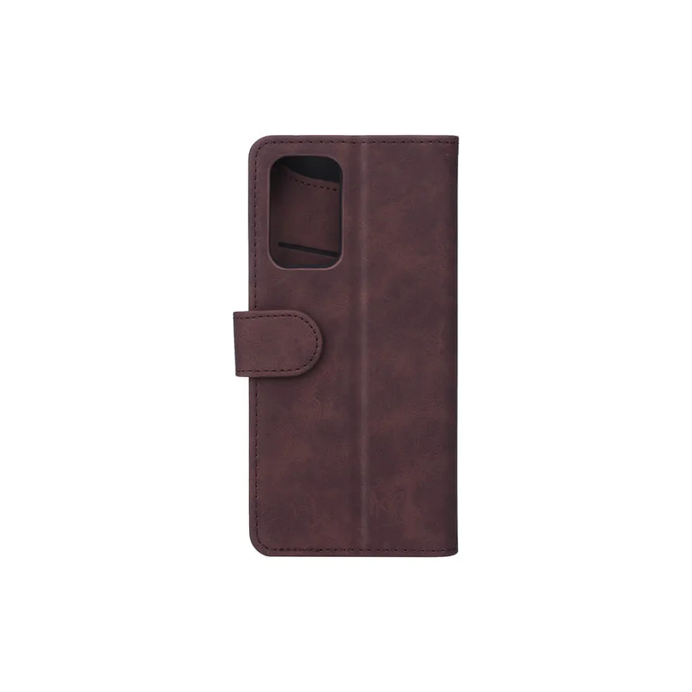 GEAR Wallet, Galaxy A52 -lompakkokotelo, Ruskea