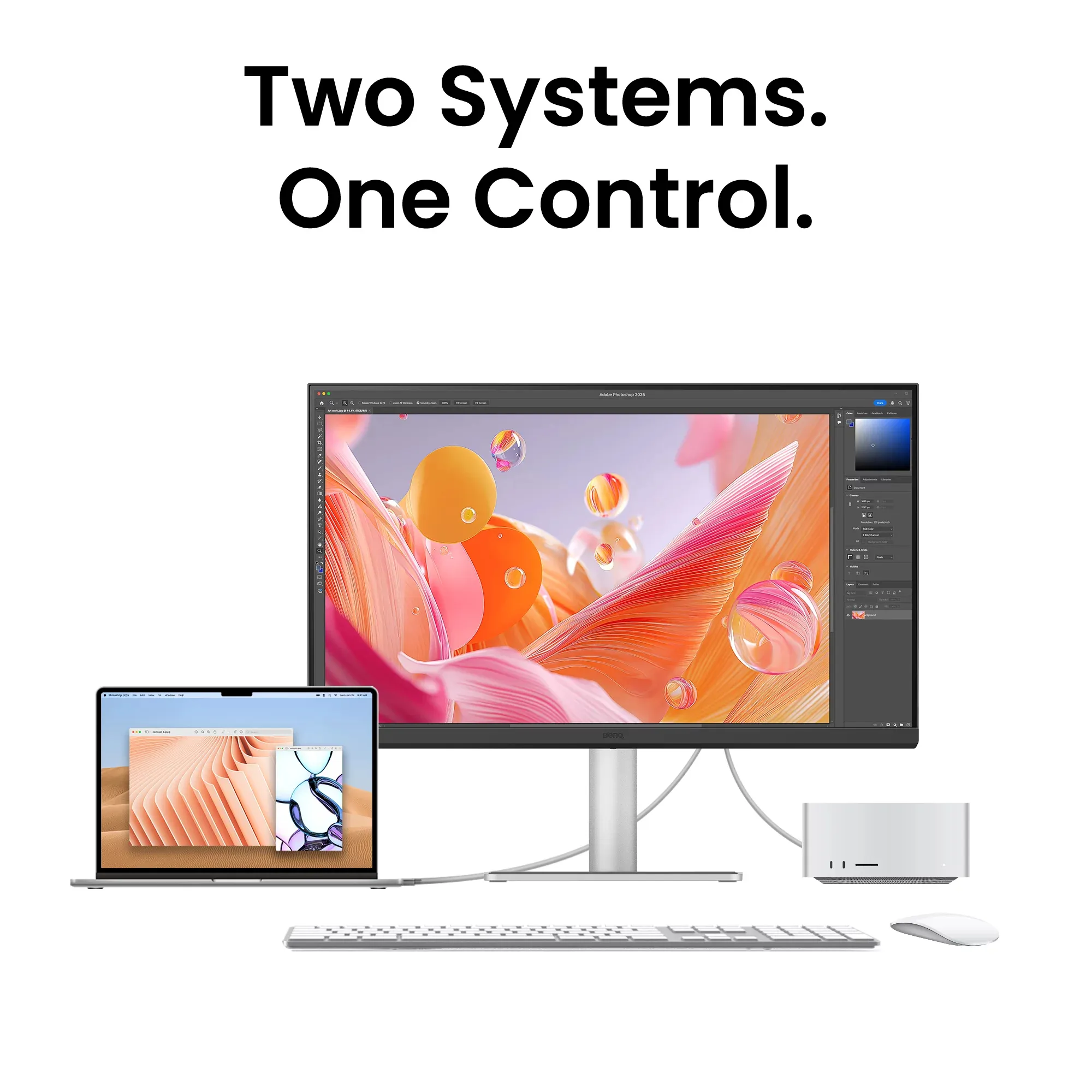 BenQ MA270S 27" 5K Ultra HD, IPS Monitor with USB hub