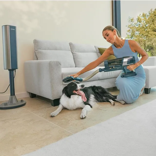 Cecotec Conga Rockstar 11500 Odyssey Station Connected IA 5000 Ah 850 W 29.6 V Stick vacuum cleaner, Black