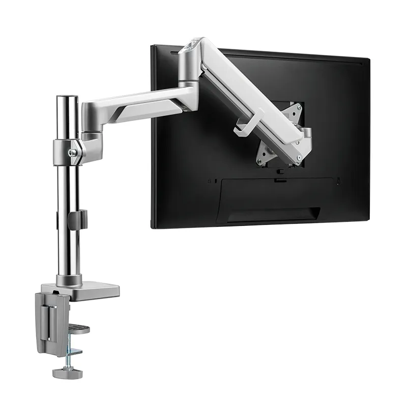 Logilink Single Gas Spring - moitor arm, Silver, 17-32", 9kg