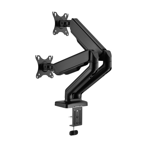 LogiLink BP0177 Monitor Arm, for 2 monitors, 17-32", with gas spring, 9kg, Black